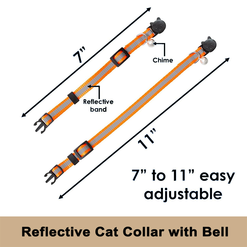 Reflective Cat Collar with Bell