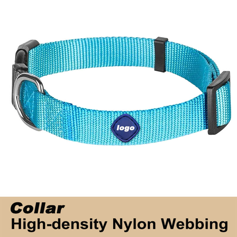 Adjustable Classic Solid Nylon Dog Collar