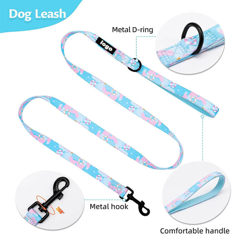  Matching Harness Collar and Leash Set 