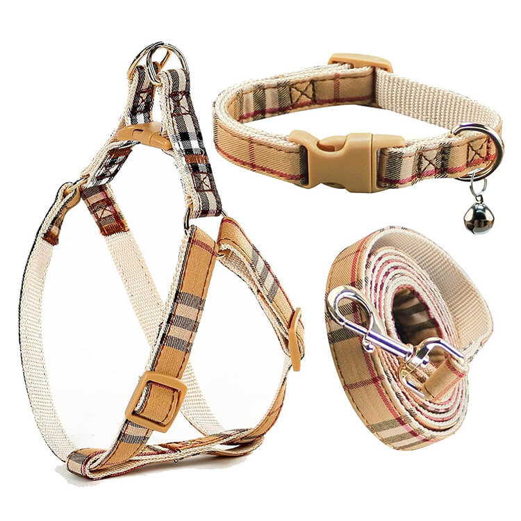 Matching Collar Harness Leash Set