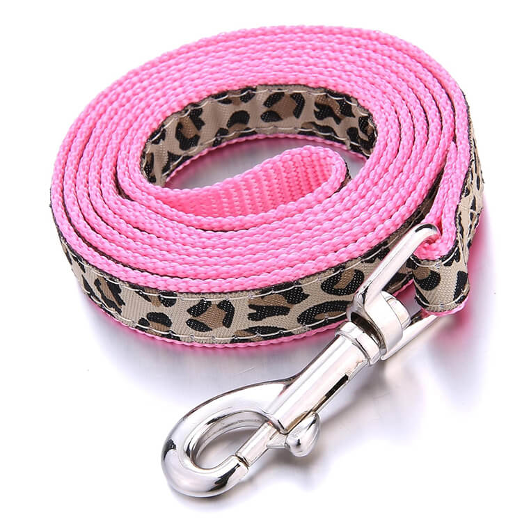 Wholesale Leopard Print Matching Dog Collars Leashes and Harnesses 