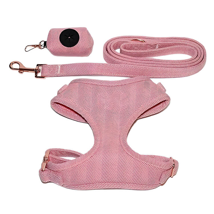 pink puppy harness and lead sets wholesale