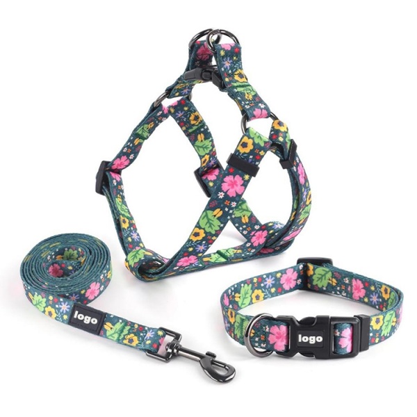 matching dog harness collar and leash sets wholesale