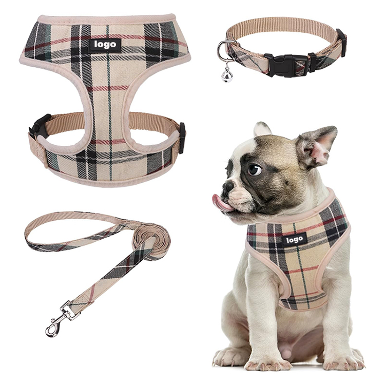 Dog Leash Harness And Collar Set