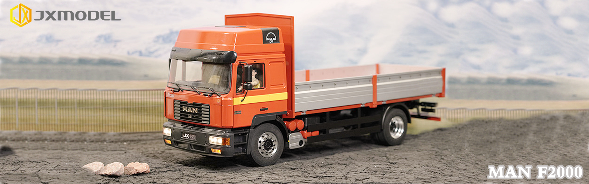 JX-MAN-F2000   1/14                               Matal Truck Cabin   