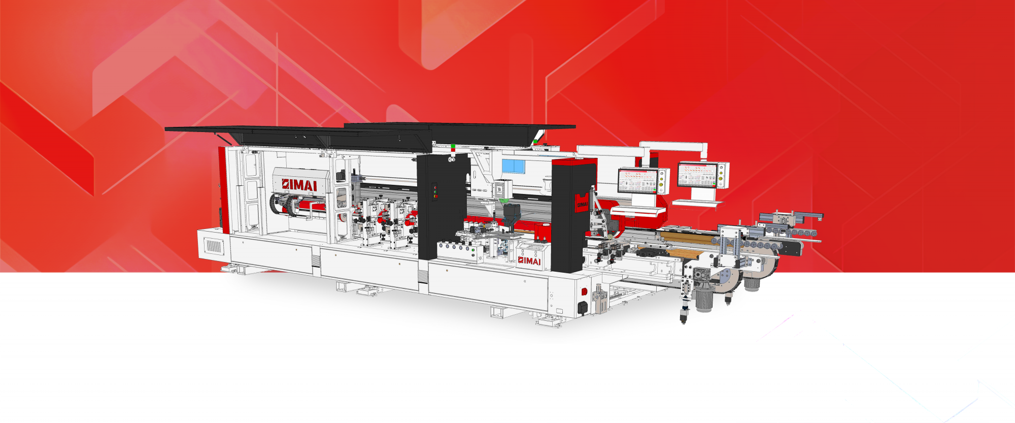 NC820-6 automatic intelligent double-ended high-speed edge banding machine