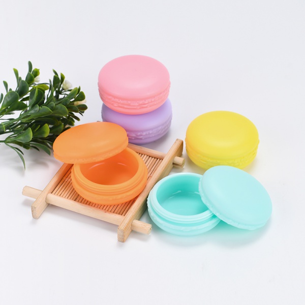  empty cosmetic container 5g 10g color yellow pink purple Macaroon plastic cream jar for eye shadow eyelash