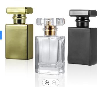 30ml 50ml 100ml Custom SprayEmpty Square Perfume Glass Bottle