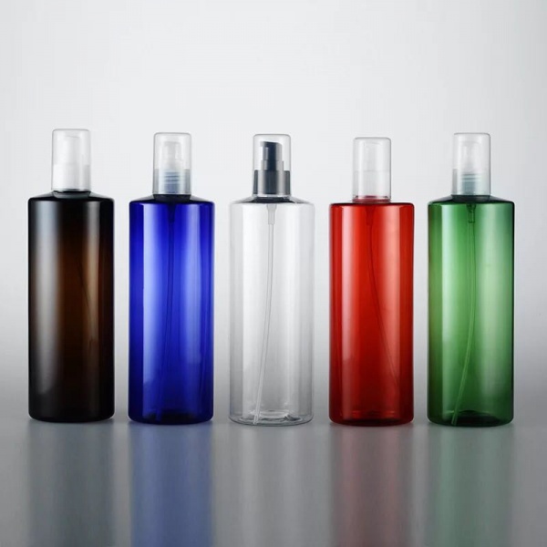 PET Personal Care Flat Shoulder  Pump Sprayer Plastic Dispenser Bottle