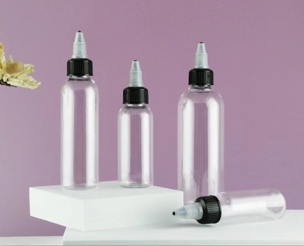 Empty PET Plastic Glue Bottle For Skin And Hair Lotion With Screw-On Lids