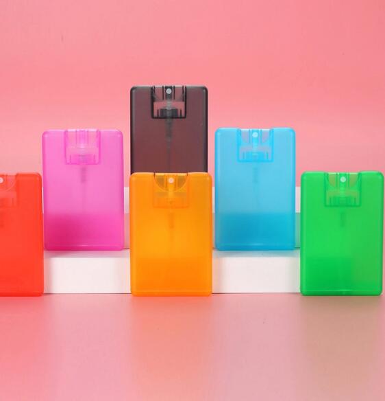 PP Perfume Spray Empty 20ml Square Shape Credit Card Perfume Bottles