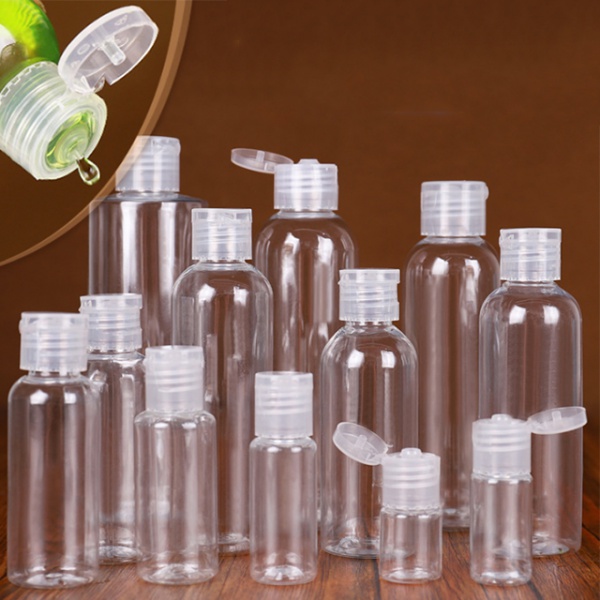 10ml 20ml 30ml 50ml 100ml Flip Top Cap PET Plastic Bottle for shampoo body lotion