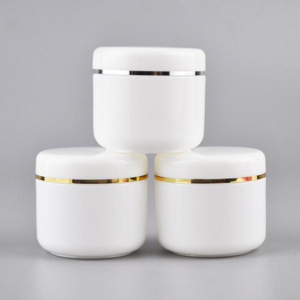  30ml 50ml 100ml white round plastic cosmetic packaging body cream jar 
