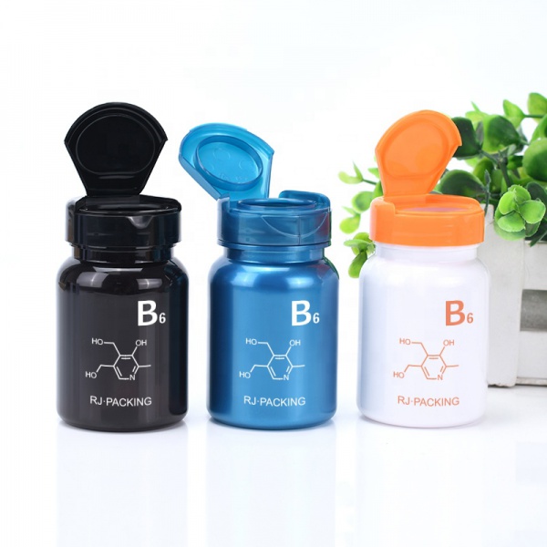100ml 150ml 200ml  Pill Medicine Capsules Bottles with flip cap