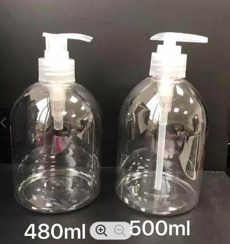  hand sanitizer gel PET plastic bottles with pump spray cap