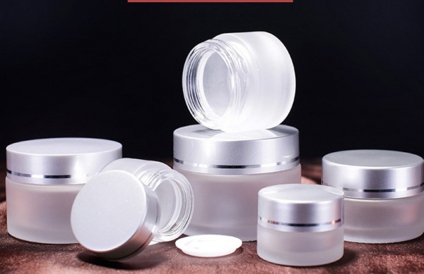 Frosted glass cream bottle 10-50g facial mask face cream bottle