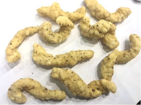 半炸盐黑椒刻鱿鱼条