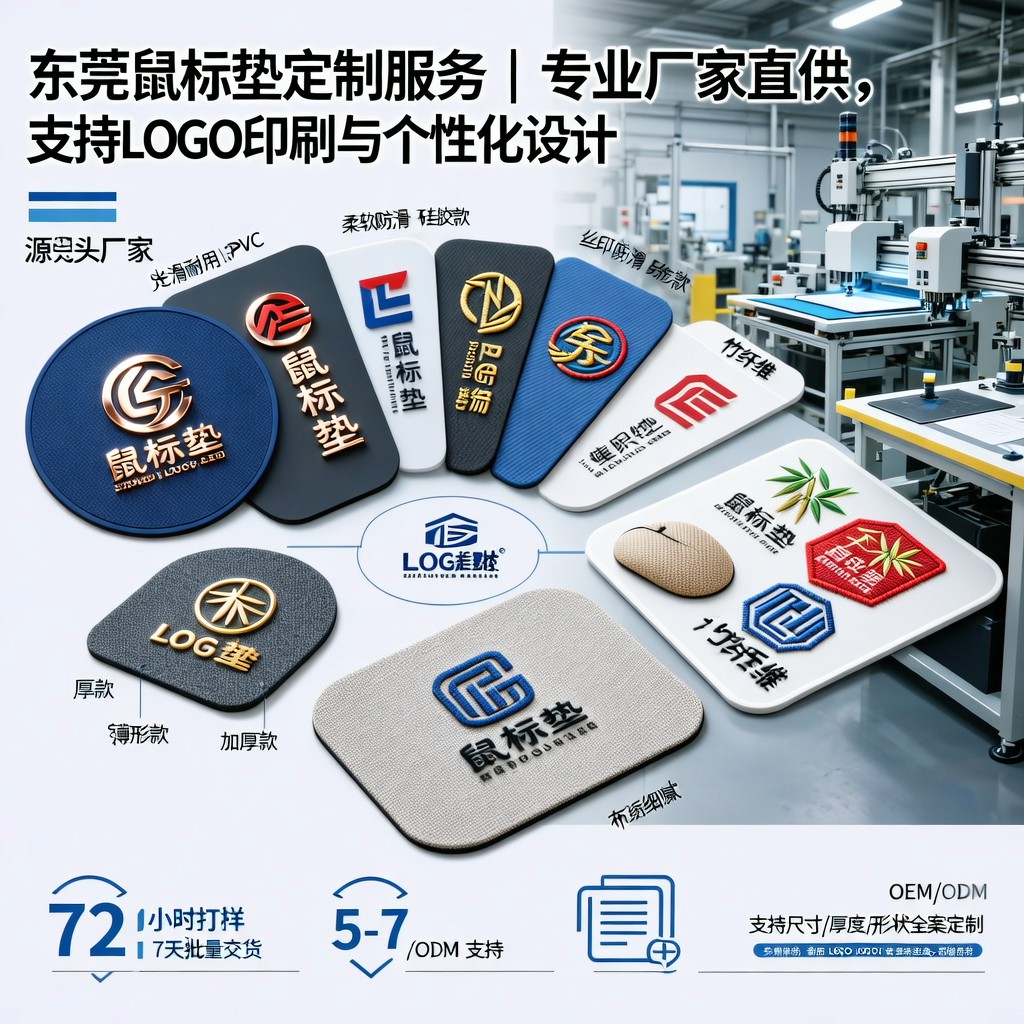 东莞鼠标垫定制服务｜专业厂家直供，支持LOGO印刷与个性化设计