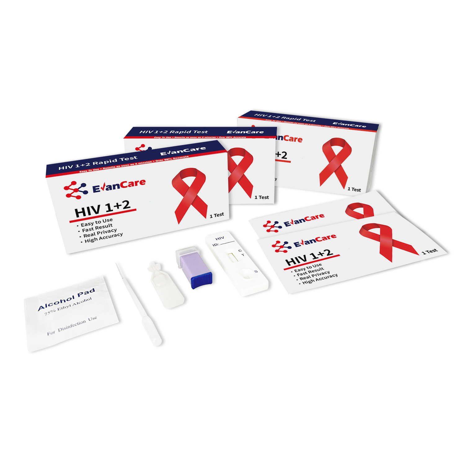 HIV 1/2 Human Immunodeficiency Virus Antibody  Rapid Test Cassette （WB/S/P） （self test）