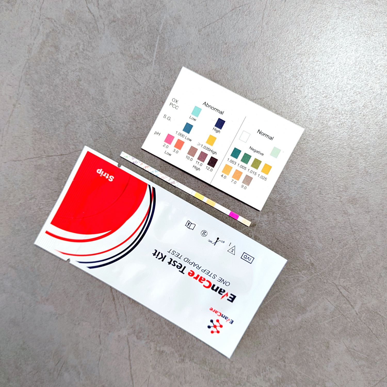 PH./S.G./Creatinine/Nitrito/Glut/Oxicants（PCC&BLE） Rapid Test Strip （Urine）