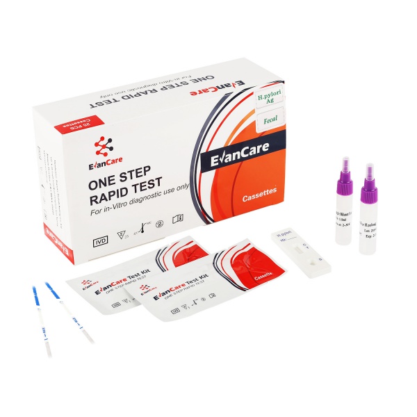 Boîte de détection rapide des antigènes de H. pylori (Excréments)