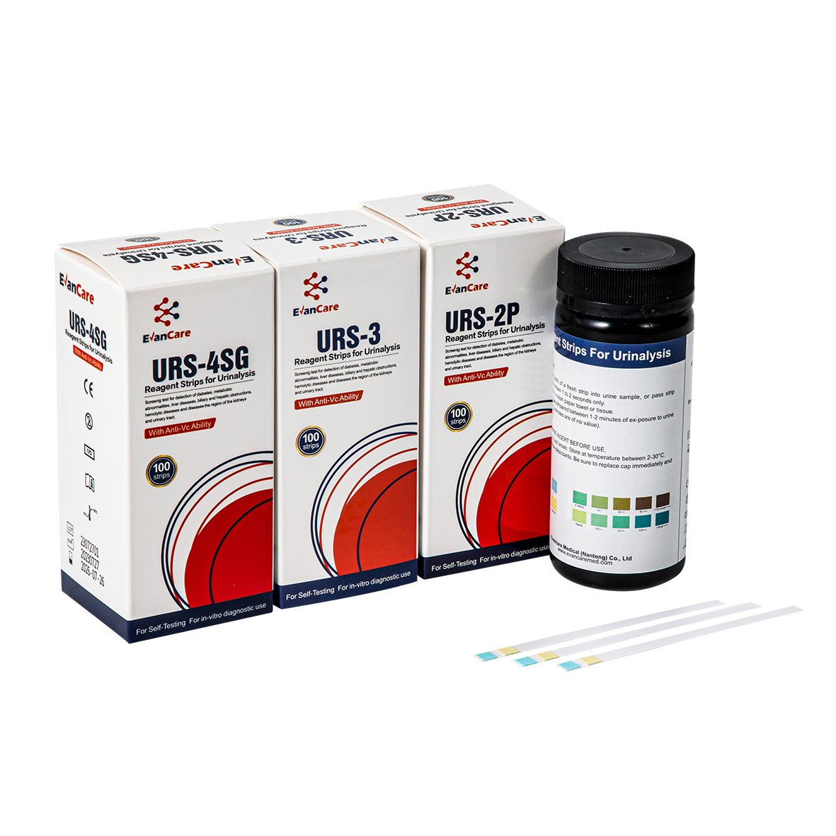URS-5K （BLD/KET/GLU/PRO/pH） bandelette d'essai rapide （Urine）
