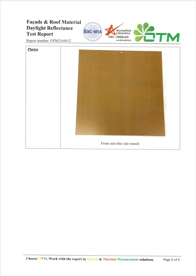 cladding daylight certification