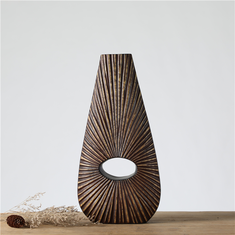 New Product Graceful Nordic Decoration Resin Big Vase For Home Decor