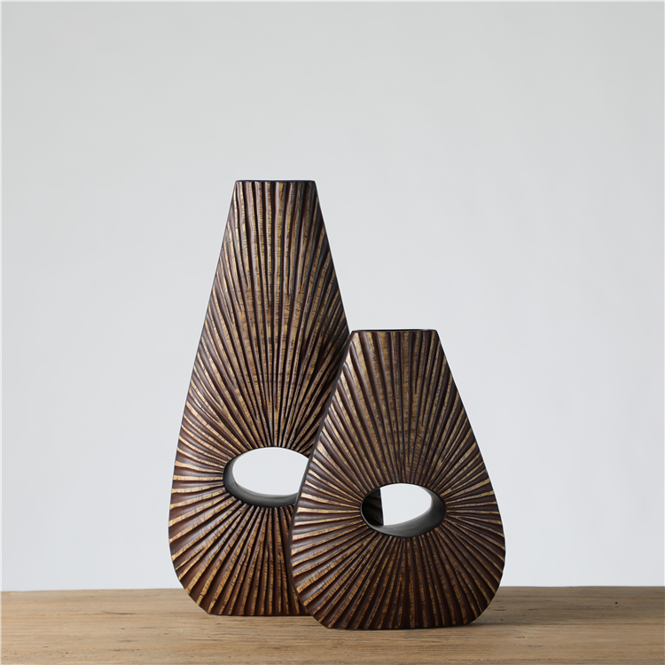New Product Graceful Nordic Decoration Resin Big Vase For Home Decor