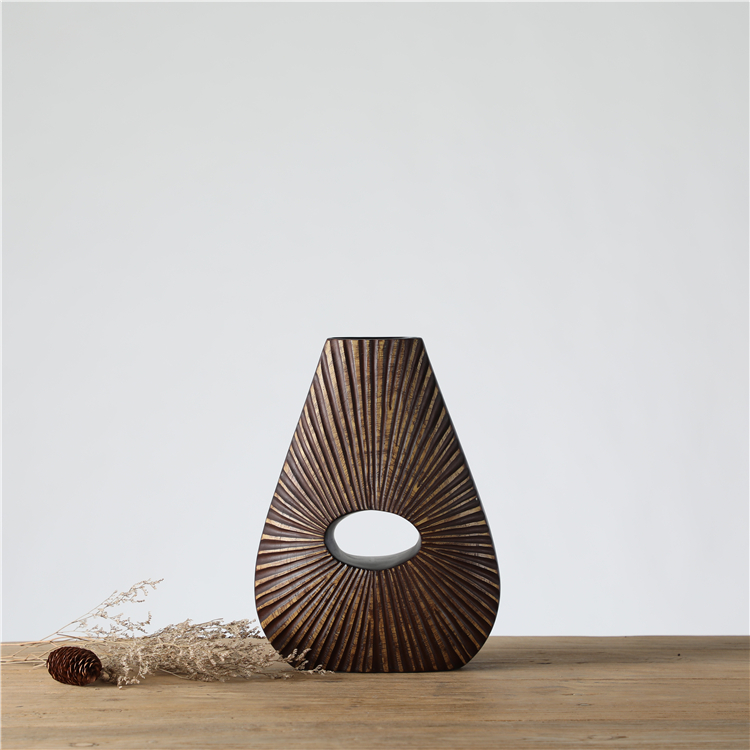 New Product Graceful Nordic Decoration Resin Big Vase For Home Decor