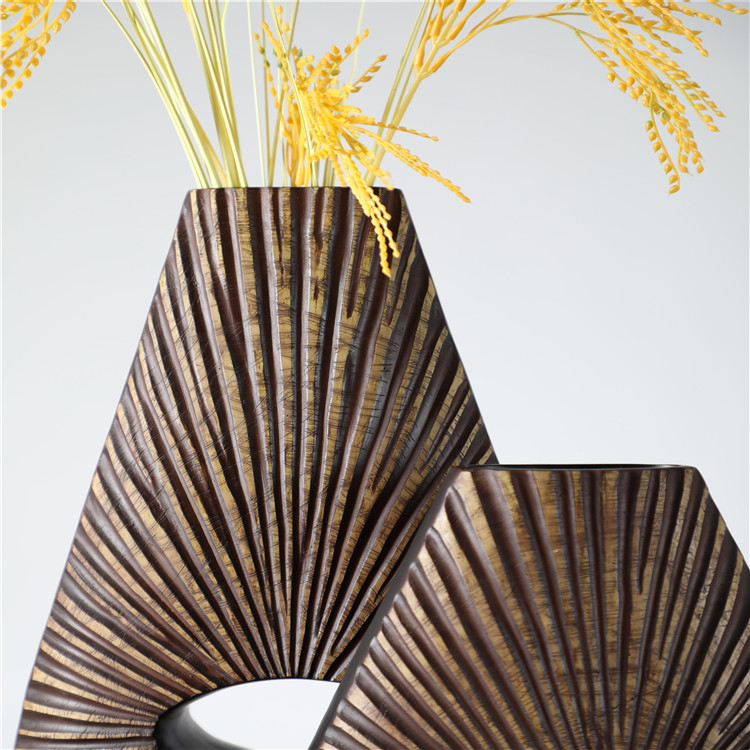 New Product Graceful Nordic Decoration Resin Big Vase For Home Decor