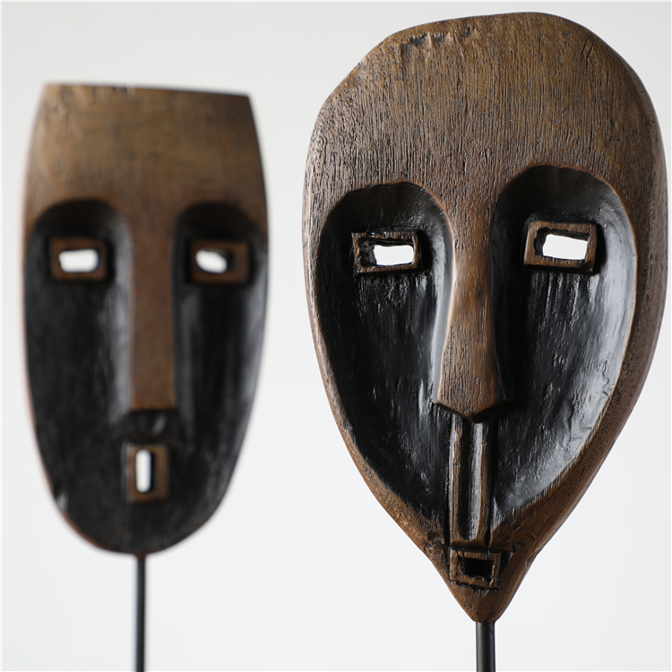Amusing New Fashion Resin Artificial face sculpture resin faces craft gift