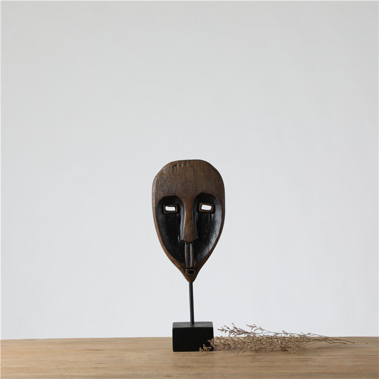 Amusing New Fashion Resin Artificial face sculpture resin faces craft gift