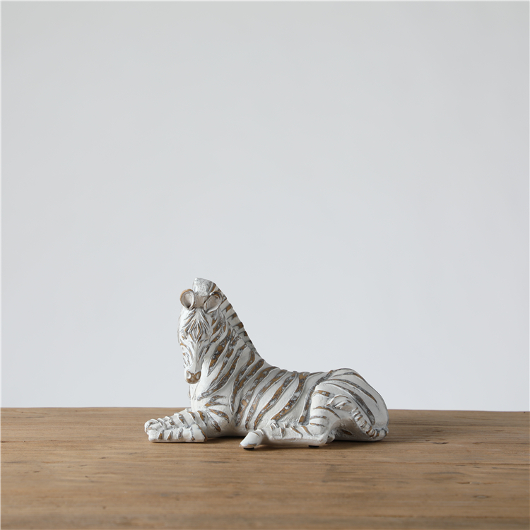 Eco Friendly Rustic Horse Figurines Zebra Animal Sculpture Home Decor