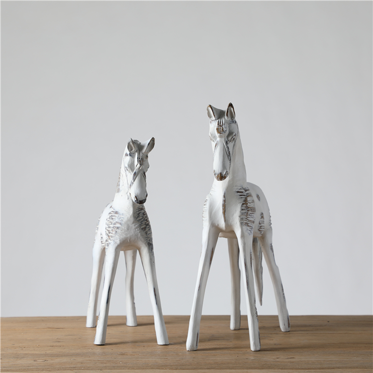 Home Decor Items Family Handmade Craft Personalized Ornaments Horse Statue Resin Crafts Home Decor