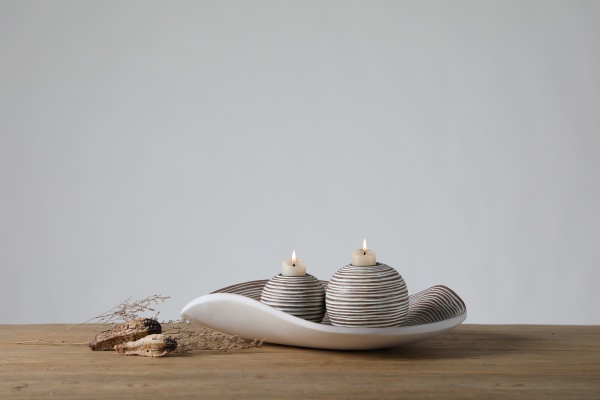 Hot selling luxury tealight candle holder home decoration with candle holder tray