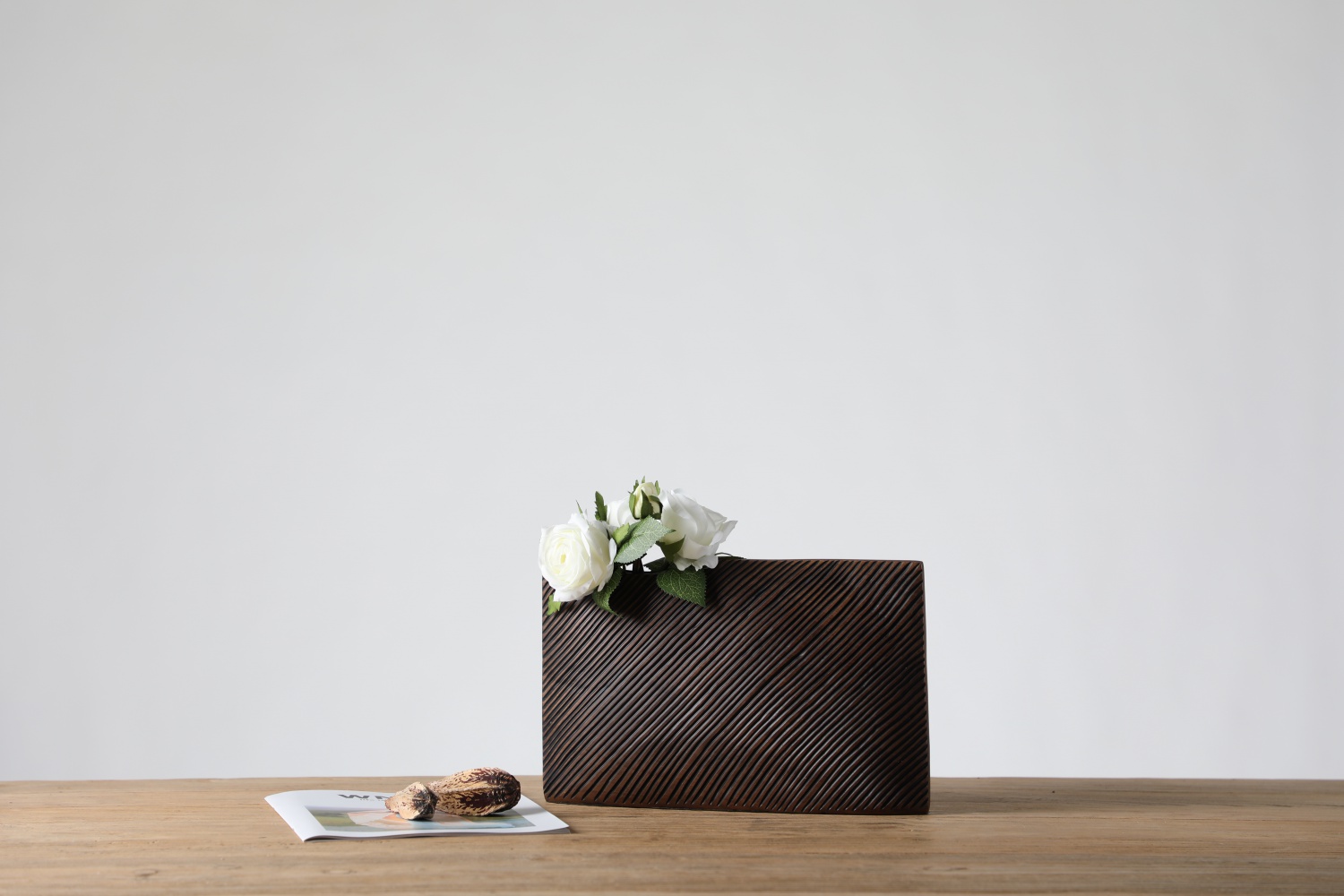 Wholesale nordic style handmade home decoration square shape table flower vase