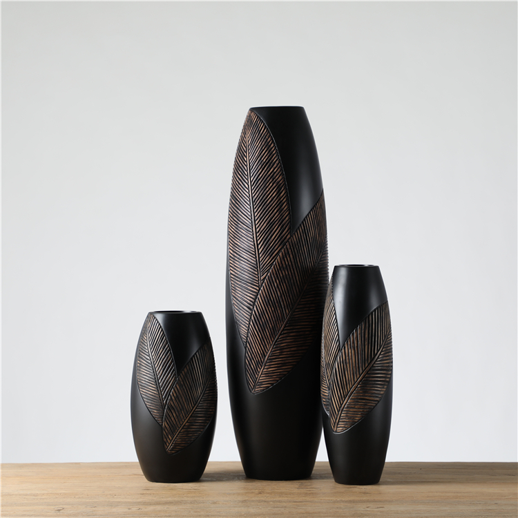 Large Tall Floor Standing Polyresin Nordic Home Flower Vase Decoration