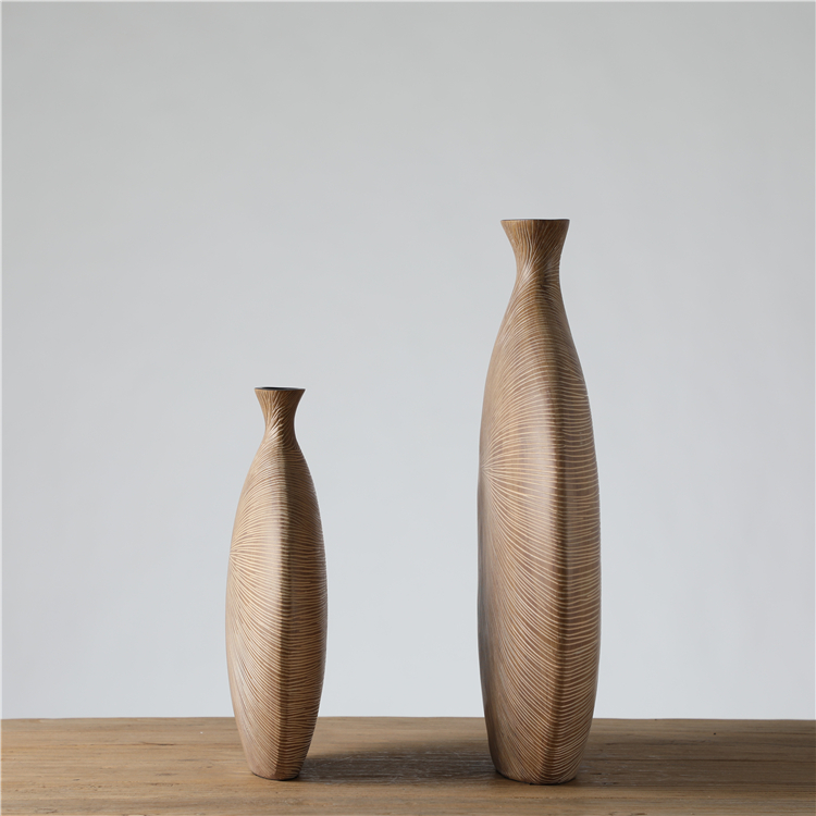 European elegant handmade art resin vase ornaments home decorative custom logo flower vases for wedding centerpieces