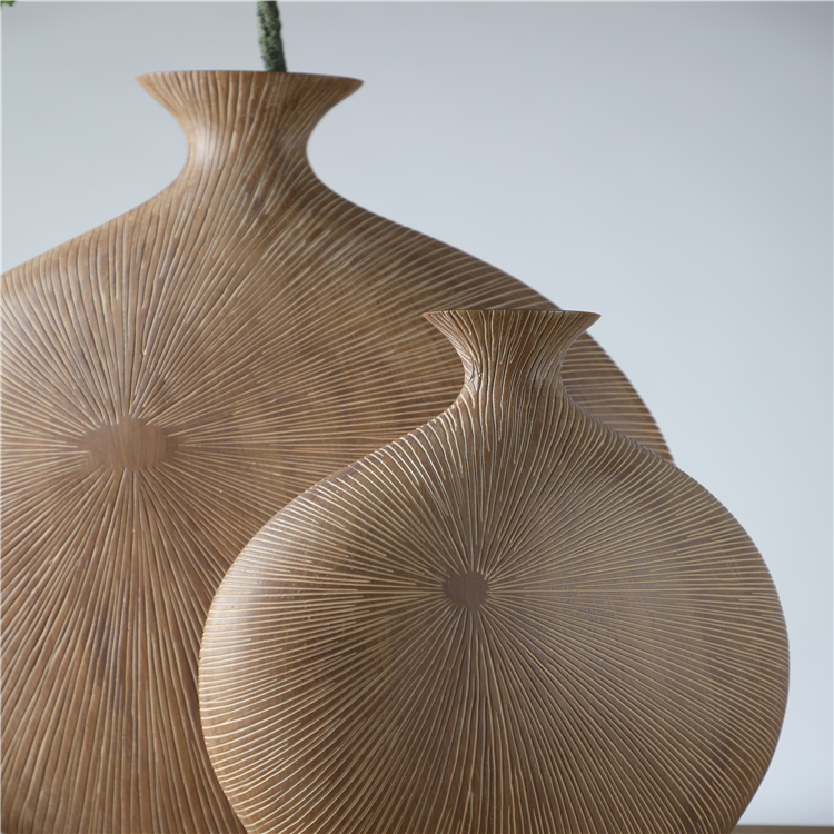 European elegant handmade art resin vase ornaments home decorative custom logo flower vases for wedding centerpieces