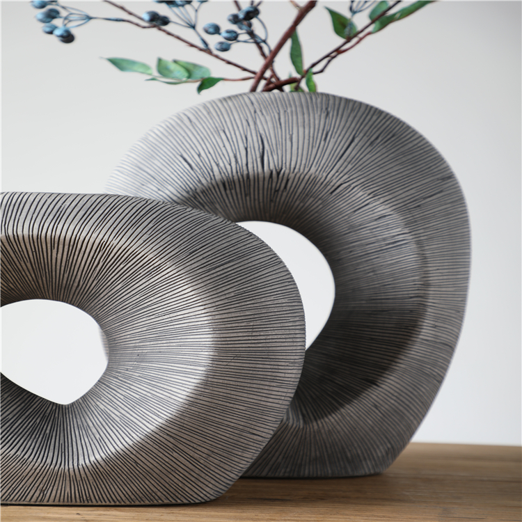 New Design Art Vase Nordic Special Shapes Resin Flower Vase Home Decor Tabletop Vase
