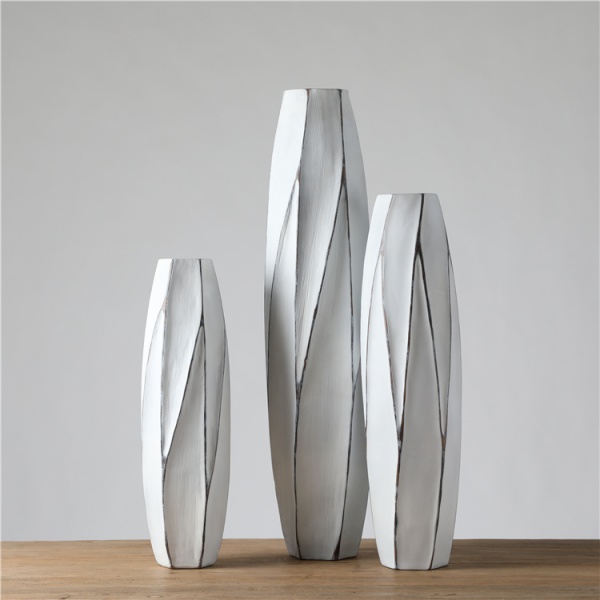 Nordic Style Resin Tall Designer Retro Home Decorative Vase