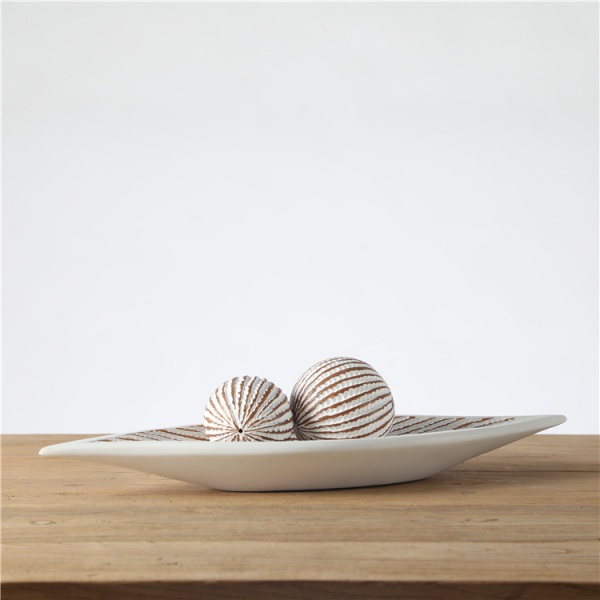 Hot Selling Home Decorative Handmade Craft Resin Tray and Orb