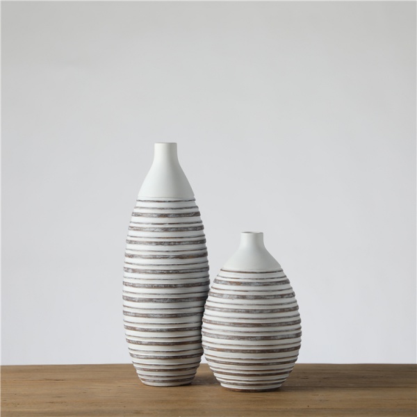 Nordic Decoration Vase Handmade Home Decor Flower Arrangement Vase White Flower Vase