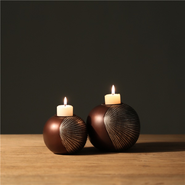 Nordic Home Decoration Tea Light Wooden Candle Stand Candle Holder For Home Decor