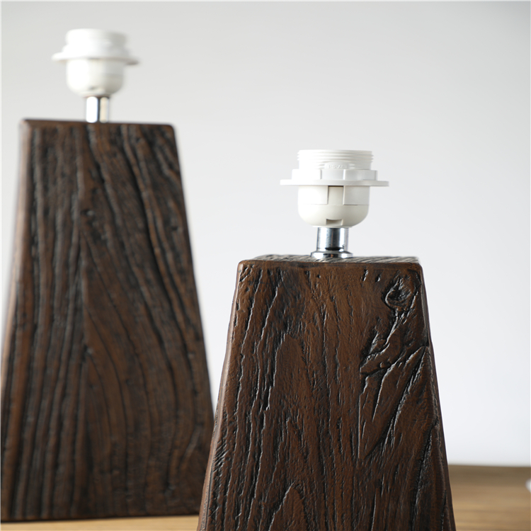 Pretty Morden Indoor Bedroom Energy Saving Polyresin Table Lamp Shade