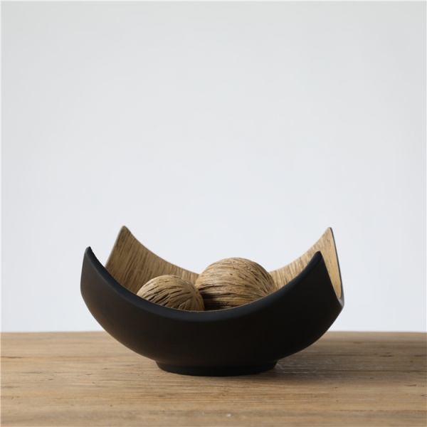 Entryway Decoration Craft Resin sculpture Tray With Ball For Gift