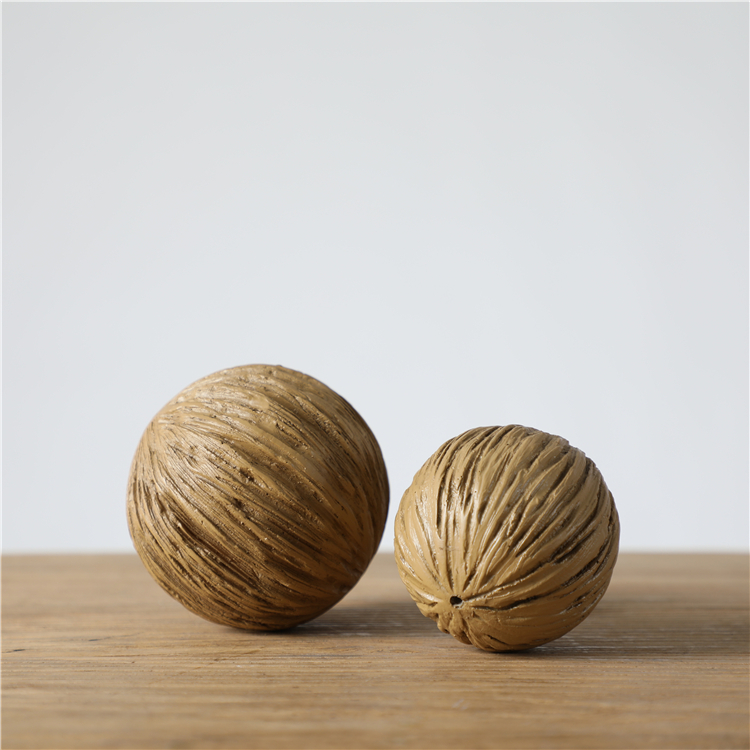 Entryway Decoration Craft Resin sculpture Tray With Ball For Gift