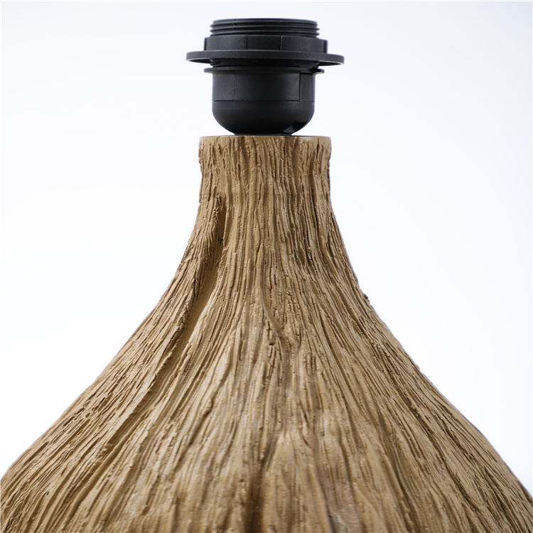 Factory elegant home goods desk light luxury textured table resin vase lamp for bedroom
