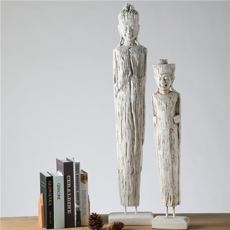 Hot Sale Nordic Trendy Home Decor Crafts Statue Figure Black Resin For Home Decoration